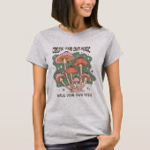 T-shirt Champignons Boho Motivation inspirante (Devant)