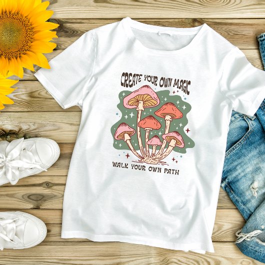 T-shirt Champignons Boho Motivation inspirante