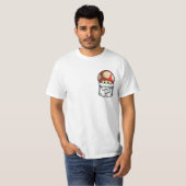T-shirt Champignons cachés dans la poche (Devant entier)