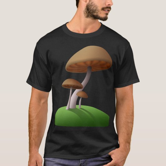 T-shirt Champignons caricaturaux mignons (Devant)