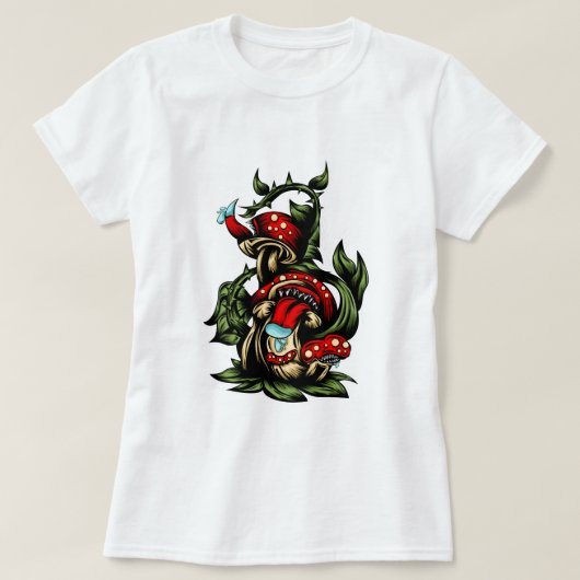 T-shirt Champignons carnivores (Design devant)