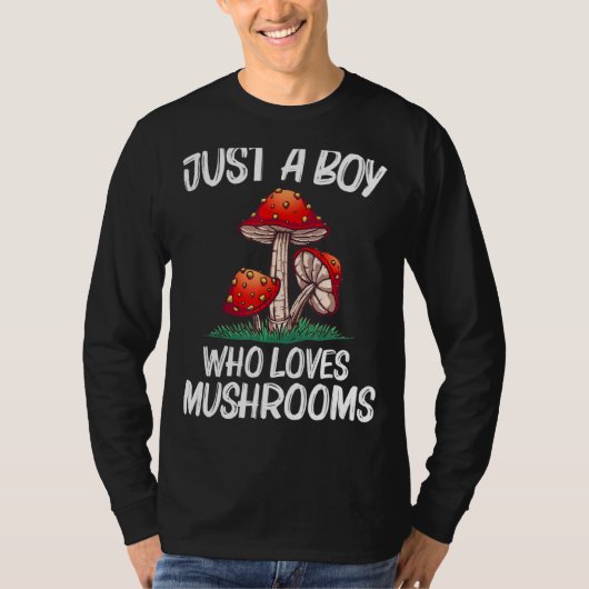 T-shirt Champignons cool Pour Garçons Enfants Morel Champi (Devant)