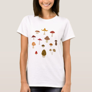 T-shirt champignons d'automne (lumière)