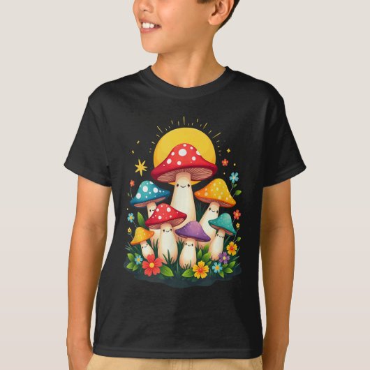 T-shirt Champignons de champignons de champignons de Paris (Devant)