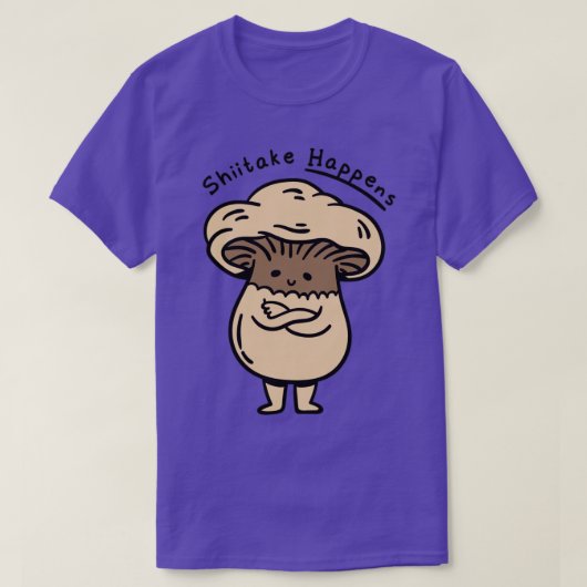 T-shirt Champignons de champignons mignons Shittake se pro (Design devant)