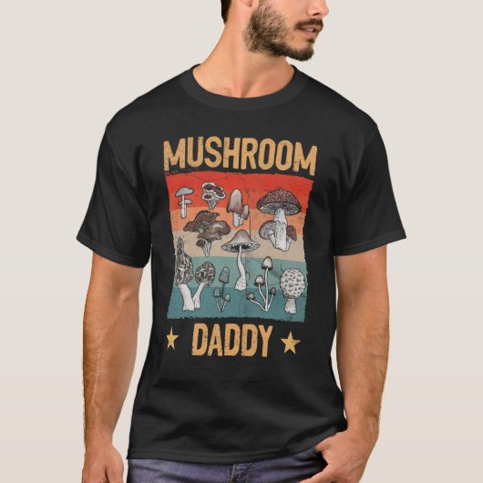 T-shirt Champignons de champignons rétro papa Mycologie ch (Devant)