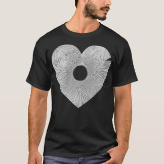 T-shirt Champignons de coeur sportive Mycologie de la rech