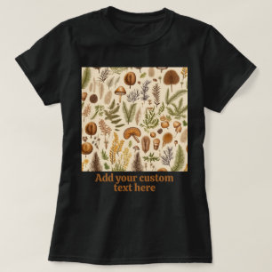 T-shirt Champignons de fleurs Cottagecore Floral, Amoureux