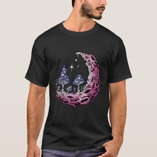 T-shirt Champignons de la nature lune (Devant)