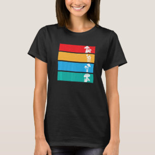 T-shirt Champignons de mycologie colorés Cottagecore vinta