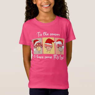 T-Shirt Champignons de Noël mignons SAISON POUR UN PEU DE