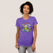 T-shirt Champignons et fleurs magiques (Devant entier)