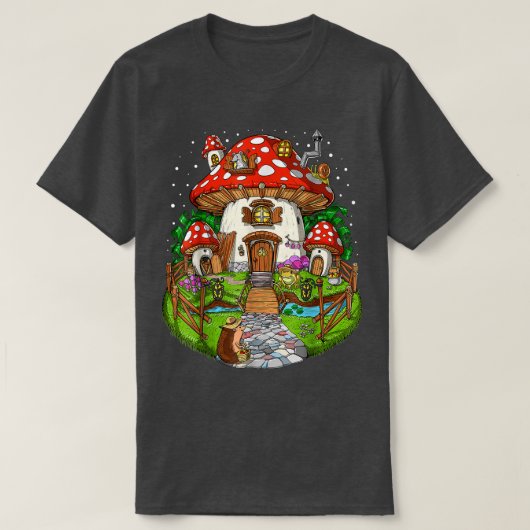 T-shirt Champignons Forêts Maison Imaginaire Champignons N (Design devant)