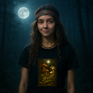 T-shirt Champignons Goblincore, Escargots & Grenouille au