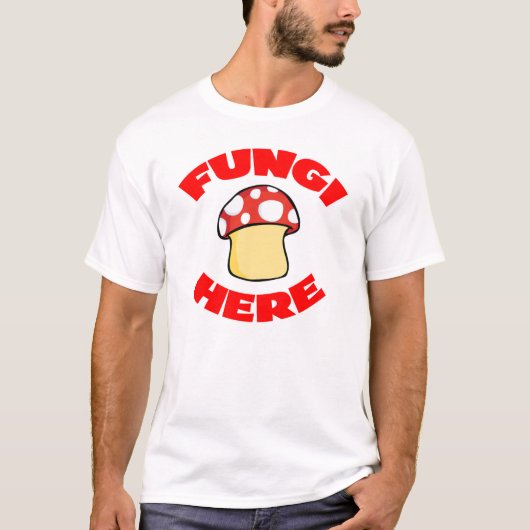 T-shirt Champignons ici (Devant)