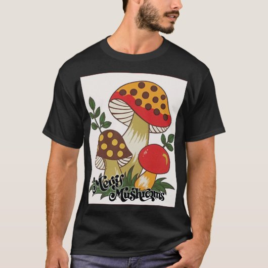 T-shirt champignons joyeux (Devant)