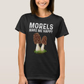 T-shirt Champignons Morel Pour Hommes Femmes Chasseurs De (Devant)