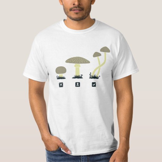 T-shirt Champignons (nourriture, poison, hauts) (Devant)