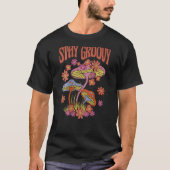 T-shirt Champignons Rester Super Retro Trippy Champignons  (Devant)
