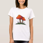 T-shirt Champignons rouges, champignons : Art à main levée (Devant)