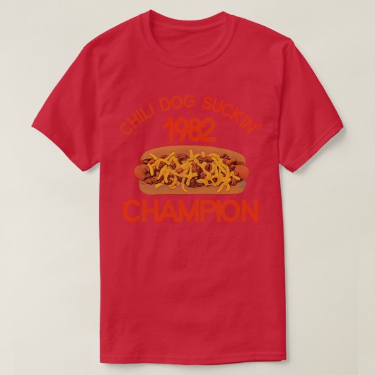 T-shirt Champion chili de chèvre 1982 (Design devant)