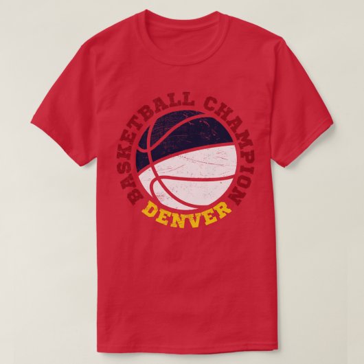 T-shirt Champion de basket-ball Denver 2 (Design devant)