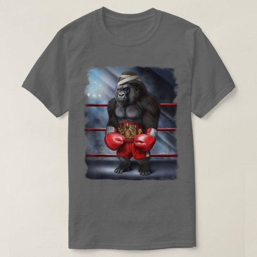 T-shirt Champion de boxe Gorilla Fighter (Design devant)