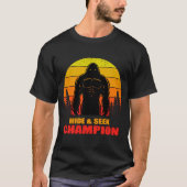 T-shirt Champion de cache-cache Bigfoot Cadeau drôle (Devant)
