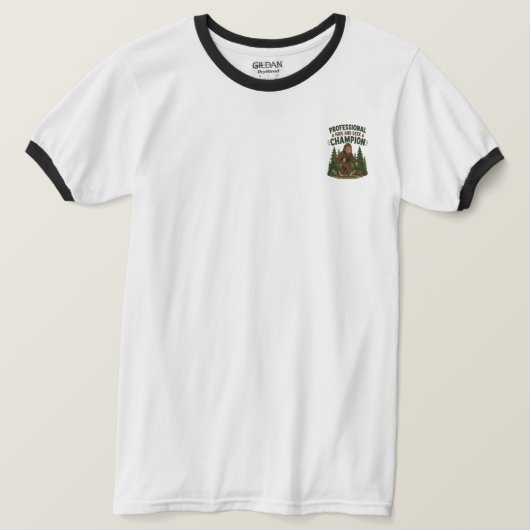 T-shirt Champion de cachette Bigfoot (Design devant)
