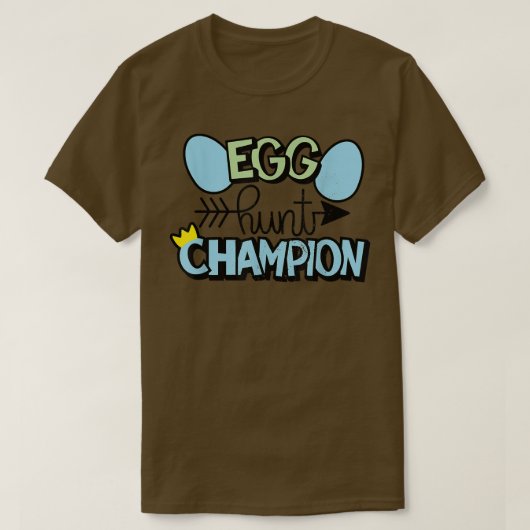 T-shirt Champion de chasse aux oeufs mignon lapin de Pâque (Design devant)