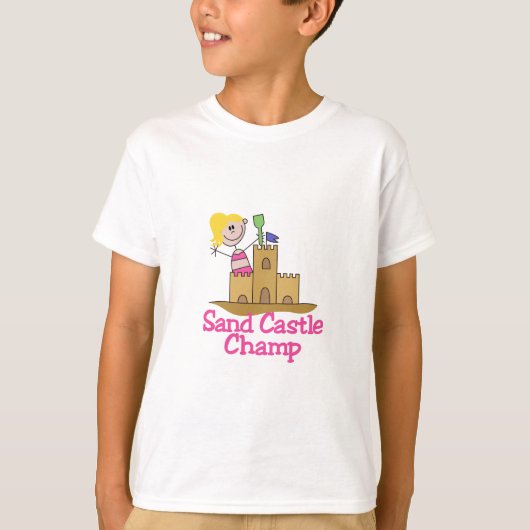T-shirt Champion de château de sable (Devant)