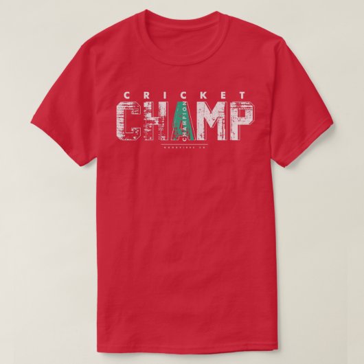 T-shirt Champion de cricket (Design devant)