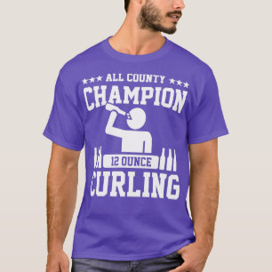 T-shirt champion de curling de 12 onces