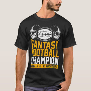 T-shirt Champion De Football D'Imaginaire Et Tout Ce Que J