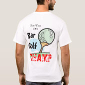 T-shirt Champion de golf de barre (Dos)