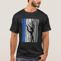 Champion de gymnastique rythmique bleu rétro Anniv