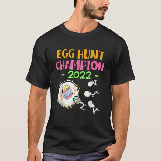 T-shirt Champion de la chasse aux oeufs 2022 Grossesse de (Devant)