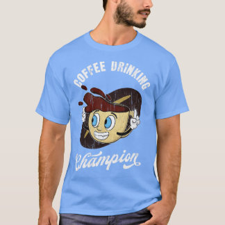 T-shirt Champion de la Coupe des buveurs de café Café Café