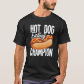 T-shirt Champion de la mangeoire de chien chaud Hot Dog (Devant)