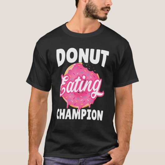 T-shirt Champion de la Manger de Donut Concours de Manger (Devant)