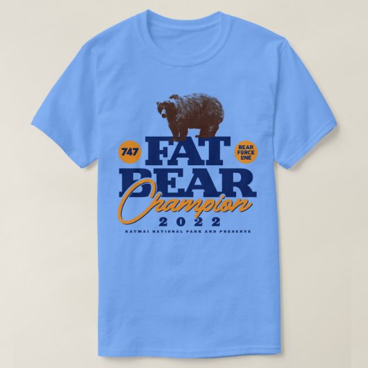 T-shirt Champion de la semaine des ours gras (Design devant)