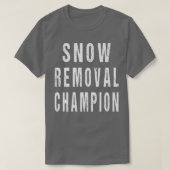 T-shirt Champion de l'enlèvement de neige Sidewalk Road Sh (Design devant)
