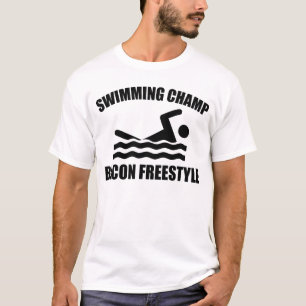 T-shirt Champion de natation de style libre de lard