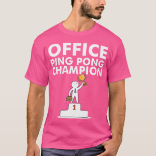 T-shirt Champion de ping-pong de bureau et de tennis de ta