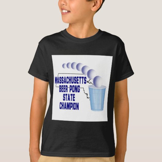 T-shirt Champion de puanteur de bière du Massachusetts (Devant)