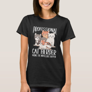T-shirt Champion de Rassemblement de Chats Herdeur de Chat