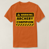T-shirt Champion de tir à l'arc (2) (Design devant)