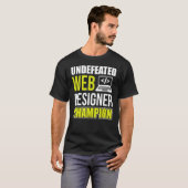 T-shirt Champion de Web Designer indéfectible Css Programm (Devant entier)
