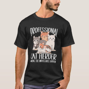 T-shirt Champion d'élevage de chats Professionnel Herder d