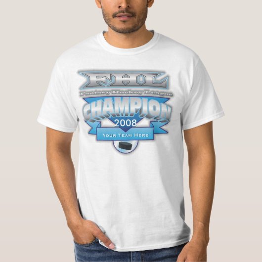 T-shirt Champion d'hockey d'imaginaire (Devant)
